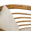 ATMOSPHERA - Fauteuil "Farah" rotin tissu blanc - vignette