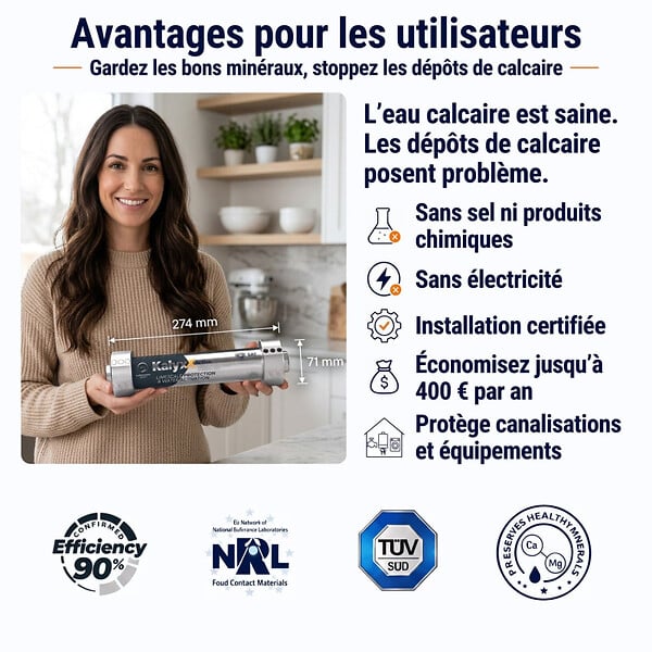SWISS AQUA TECHNOLOGIES - Alternative adoucisseur d'eau KalyxX Active 1/2" (IPSKXFRAG12) - large