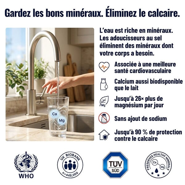 SWISS AQUA TECHNOLOGIES - Alternative adoucisseur d'eau KalyxX Blue Line 1/2" (IPSKXFRBG12) - large