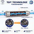 SWISS AQUA TECHNOLOGIES - Alternative adoucisseur d'eau KalyxX Blue Line 1/2" (IPSKXFRBG12) - vignette