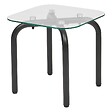 ATMOSPHERA - Lot de 2 tables d'appoint Hecate argent 50x50cm - vignette