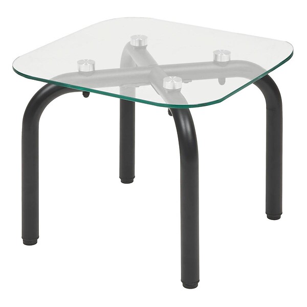 ATMOSPHERA - Lot de 2 tables d'appoint Hecate argent 50x50cm - large