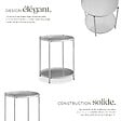 TECTAKE - Table d’appoint OXFORD gris - vignette