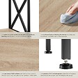 TECTAKE - Table d’appoint CARLTON 40,5x40,5x52,5cm Bois clair industriel, Chêne Sonoma - vignette