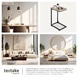 TECTAKE - Table d’appoint Erie 40x30x63cm Bois clair industriel, Chêne Sonoma - vignette
