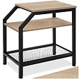 TECTAKE - Table d’appoint PLYMOUTH 36,5x58,5x59,5cm Bois clair industriel, Chêne Sonoma - vignette