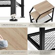 TECTAKE - Table d’appoint PLYMOUTH 36,5x58,5x59,5cm Bois clair industriel, Chêne Sonoma - vignette