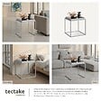 TECTAKE - Table d'appoint CAMBRIDGE 40x40x44cm gris - vignette