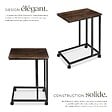 TECTAKE - Table d’appoint LUTON 48x35x70cm Bois foncé industriel, rustique - vignette