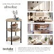 TECTAKE - Table d’appoint COLCHESTER 40x61cm Bois clair industriel, Chêne Sonoma - vignette