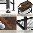 TECTAKE - Table d’appoint PLYMOUTH 36,5x58,5x59,5cm Bois foncé industriel, rustique - vignette