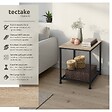 TECTAKE - Table d’appoint DERBY 45,5x45,5x55,5cm Bois clair industriel, Chêne Sonoma - vignette