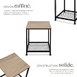 TECTAKE - Table d’appoint DERBY 45,5x45,5x55,5cm Bois clair industriel, Chêne Sonoma - vignette