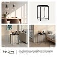 TECTAKE - Table d’appoint CHESTER 45,5x45,5x53cm noir - vignette