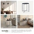 TECTAKE - Table d’appoint CHESTER 45,5x45,5x53cm gris foncé - vignette