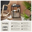 TECTAKE - Table d’appoint CANTERBURY 45,5x45,5x53cm noir - vignette