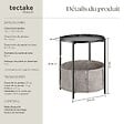 TECTAKE - Table d’appoint CANTERBURY 45,5x45,5x53cm noir - vignette
