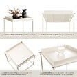 TECTAKE - Table d'appoint CAMBRIDGE 40x40x44cm crème - vignette