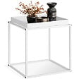 TECTAKE - Table d'appoint CAMBRIDGE 40x40x44cm blanc - vignette