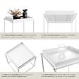 TECTAKE - Table d'appoint CAMBRIDGE 40x40x44cm blanc - vignette