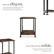 TECTAKE - Table d’appoint Yonkers 38,5x30x51,5cm Bois foncé industriel, rustique - vignette