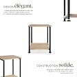 TECTAKE - Table d’appoint Yonkers 38,5x30x51,5cm Bois clair industriel, Chêne Sonoma - vignette