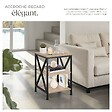 TECTAKE - Table d’appoint NOTTINGHAM 40,5x40,5x60,5cm Bois clair industriel, Chêne Sonoma - vignette