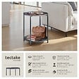 TECTAKE - Table d’appoint OXFORD gris foncé - vignette