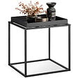 TECTAKE - Table d'appoint CAMBRIDGE 40x40x44cm noir - vignette