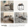 TECTAKE - Table d'appoint CAMBRIDGE 40x40x44cm noir - vignette
