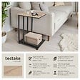TECTAKE - Table d’appoint ETON 48x35x66cm Bois clair industriel, Chêne Sonoma - vignette