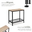 TECTAKE - Table d’appoint FILTON 60x30,5x60,5cm Bois clair industriel, Chêne Sonoma - vignette