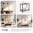 TECTAKE - Table d’appoint FILTON 60x30,5x60,5cm Bois clair industriel, Chêne Sonoma - vignette