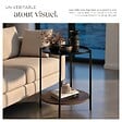 TECTAKE - Table d’appoint SUNDERLAND 45,5x54,5cm Bois foncé industriel, rustique - vignette