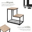 TECTAKE - Table d’appoint HALIFAX 60,5x35,5x60,5cm Bois clair industriel, Chêne Sonoma - vignette
