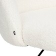 ATMOSPHERA - Chaise de bureau "Geos" bouclette blanc - vignette