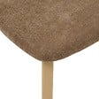 ATMOSPHERA - Lot de 2 chaises tissu Decia marron pieds imitation hêtre - vignette