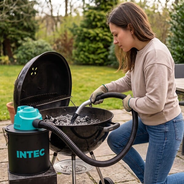 INTEC - Aspirateur de cendres 6L 600W Filtre HEPA Cendres jusqu'à 40°C Nettoyage cheminée poêle barbecue INTEC - large