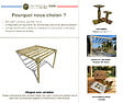 MA PERGOLA BOIS - Pergola bois - 4m x 4m - adossée - sens largeur - livraison comprise - vignette