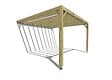 MA PERGOLA BOIS - Pergola bois - 4m x 4m - adossée - sens profondeur - livraison comprise - vignette