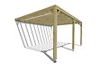 MA PERGOLA BOIS - Pergola bois - 5m x 4m - adossée - sens profondeur - livraison comprise - vignette