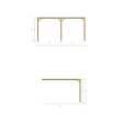 MA PERGOLA BOIS - Pergola bois - 5m x 4m - adossée - sens profondeur - livraison comprise - vignette