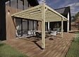 MA PERGOLA BOIS - Pergola bois - 8m x 4m - adossée - sens profondeur - livraison comprise - vignette