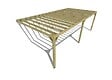 MA PERGOLA BOIS - Pergola bois - 8m x 4m - adossée - sens profondeur - livraison comprise - vignette
