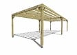 MA PERGOLA BOIS - Pergola bois - 10m x 4m - indépendante - sens largeur - livraison comprise - vignette