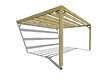 MA PERGOLA BOIS - Pergola bois - 5m x 4m - adossée - sens largeur - livraison comprise - vignette