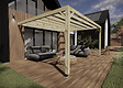MA PERGOLA BOIS - Pergola bois - 5m x 4m - adossée - sens largeur - livraison comprise - vignette