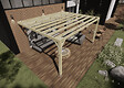 MA PERGOLA BOIS - Pergola bois - 5m x 4m - adossée - sens largeur - livraison comprise - vignette