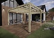 MA PERGOLA BOIS - Pergola bois - 6m x 4m - indépendante - sens largeur - livraison comprise - vignette