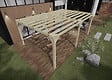 MA PERGOLA BOIS - Pergola bois - 6m x 4m - indépendante - sens largeur - livraison comprise - vignette